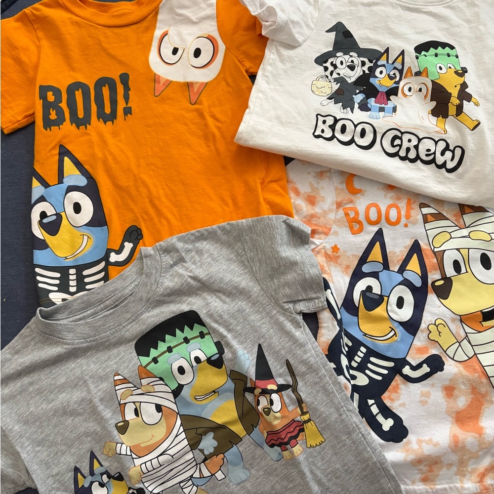 Bluey halloween t shirts toddler